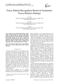 Fuzzy Pattern Recognition Based on Symmetric Fuzzy Relative Entropy