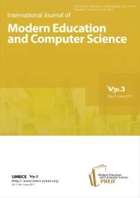 Cover page and Table of Contents. vol. 3 No. 3, 2011, IJMECS