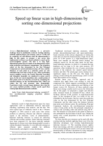 Speed up linear scan in high-dimensions by sorting one-dimensional projections