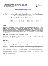 A Note on Quasi-coincidence for Fuzzy Points of Fuzzy Topology on the Basis of Reference Function