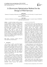 A Glowworm Optimization Method for the Design of Web Services