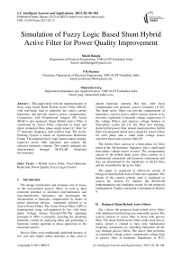 Simulation of Fuzzy Logic Based Shunt Hybrid Active Filter for Power Quality Improvement