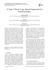 A Type-2 Fuzzy Logic Based Framework for Function Points