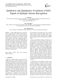 Qualitative and Quantitative Evaluation of EEG Signals in Epileptic Seizure Recognition