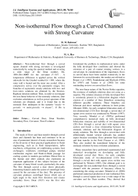 Non-isothermal Flow through a Curved Channel with Strong Curvature