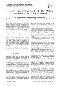 Nearest Neighbor Classifier Method for Making Loan Decision in Commercial Bank