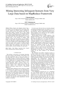 Mining Interesting Infrequent Itemsets from Very Large Data based on MapReduce Framework