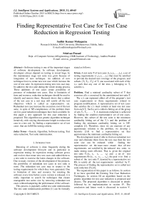 Finding Representative Test Case for Test Case Reduction in Regression Testing