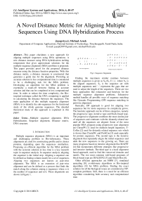A Novel Distance Metric for Aligning Multiple Sequences Using DNA Hybridization Process