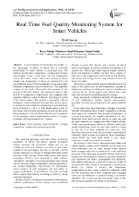 Real-Time Fuel Quality Monitoring System for Smart Vehicles