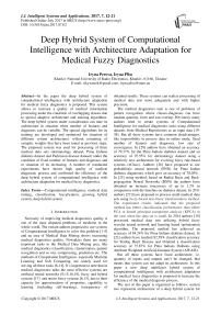 Deep Hybrid System of Computational Intelligence with Architecture Adaptation for Medical Fuzzy Diagnostics