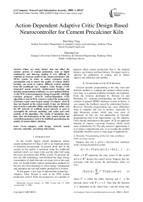 Action-Dependent Adaptive Critic Design Based Neurocontroller for Cement Precalciner Kiln