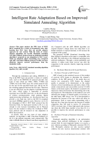 Intelligent Rate Adaptation Based on Improved Simulated Annealing Algorithm