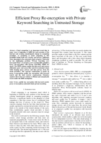 Efficient Proxy Re-encryption with Private Keyword Searching in Untrusted Storage