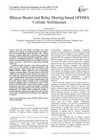 Bilayer Beams and Relay Sharing based OFDMA Cellular Architecture