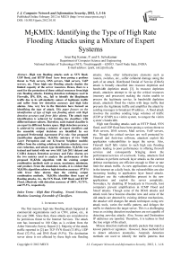 M2KMIX: Identifying the Type of High Rate Flooding Attacks using a Mixture of Expert Systems
