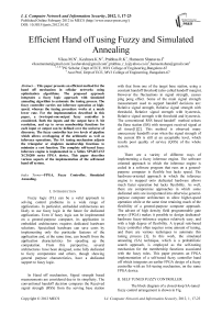 Efficient Hand off using Fuzzy and Simulated Annealing