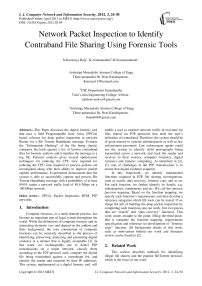 Network Packet Inspection to Identify Contraband File Sharing Using Forensic Tools