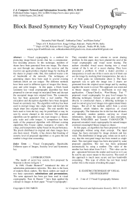 Block Based Symmetry Key Visual Cryptography