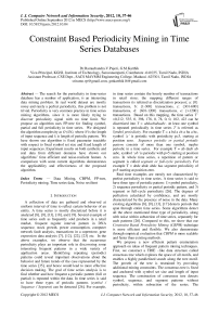 Constraint Based Periodicity Mining in Time Series Databases