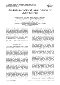 Application of Artificial Neural Network for Clutter Rejection