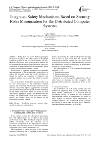 Integrated Safety Mechanisms Based on Security Risks Minimization for the Distributed Computer Systems