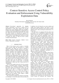 Context-Sensitive Access Control Policy Evaluation and Enforcement Using Vulnerability Exploitation Data