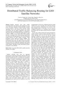 Distributed Traffic Balancing Routing for LEO Satellite Networks