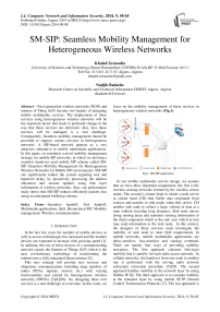 SM-SIP: Seamless Mobility Management for Heterogeneous Wireless Networks