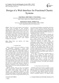 Design of a Web Interface for Fractional Chaotic Systems