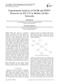 Experimental Analysis of OLSR and DSDV Protocols on NS-2.35 in Mobile Ad-Hoc Networks