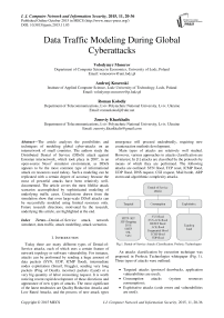 Data Traffic Modeling During Global Cyberattacks