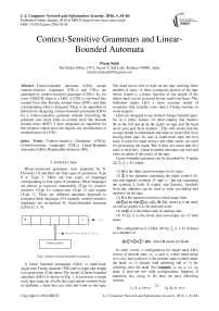 Context-Sensitive Grammars and Linear-Bounded Automata