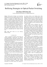 Buffering Strategies in Optical Packet Switching