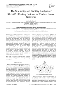 The Scalability and Stability Analysis of KLEACH Routing Protocol in Wireless Sensor Networks