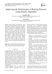 Improving the Performance of Routing Protocol using Genetic Algorithm
