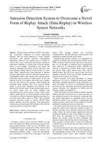 Intrusion Detection System to Overcome a Novel Form of Replay Attack (Data Replay) in Wireless Sensor Networks