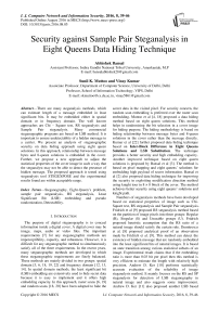 Security against Sample Pair Steganalysis in Eight Queens Data Hiding Technique