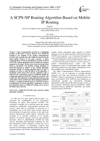 A SCPS-NP Routing Algorithm Based on Mobile IP Routing