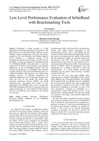 Low Level Performance Evaluation of InfiniBand with Benchmarking Tools