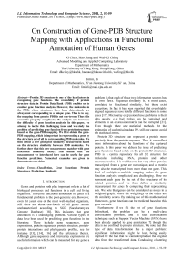 On Construction of Gene-PDB Structure Mapping with Applications in Functional Annotation of Human Genes