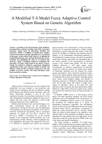 A Modified T-S Model Fuzzy Adaptive Control System Based on Genetic Algorithm