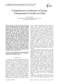 Comprehensive Evaluation of Energy Transportation Corridor in China