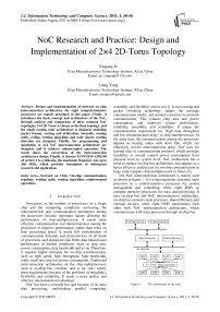 NoC Research and Practice: Design and Implementation of 2×4 2D-Torus Topology
