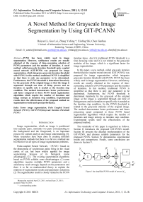A Novel Method for Grayscale Image Segmentation by Using GIT-PCANN