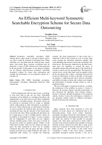 An Efficient Multi-keyword Symmetric Searchable Encryption Scheme for Secure Data Outsourcing