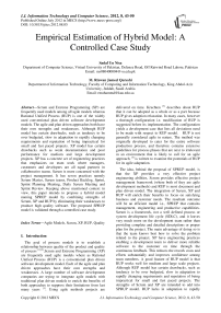 Empirical Estimation of Hybrid Model: A Controlled Case Study