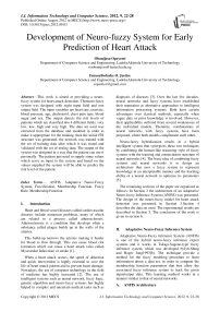 Development of Neuro-fuzzy System for Early Prediction of Heart Attack