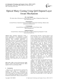 Optical Many Casting Using QoS Depend Layer Aware Mechanism