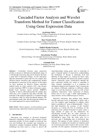 Cascaded Factor Analysis and Wavelet Transform Method for Tumor Classification Using Gene Expression Data
